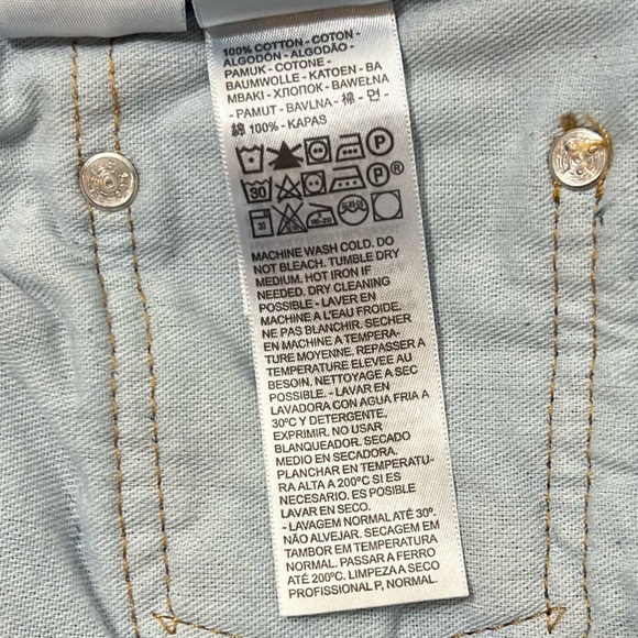 Levi's 505 Regular Straight Blue Jeans Classic Style Size 33x30 NEW - Picture 11 of 11